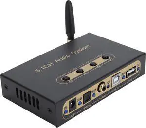 5.1CH Audio Decoder, DAC Audio Digital to Analog Converter, Decoding DTS for Dolby AC 3, LPCM, Sound Adapter for PS3, Home Theater, Car, Network Player (US Plug)