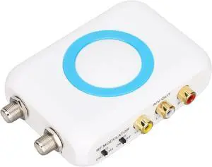 HDM66 RF Modulator, Support PAL NTSC Format Output to RF Modulator, Input, Female Header Output, for Home TV Replacement, Plug and Play