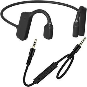 GZCRDZ Air Conduction Earphones,3.5mm Wired Headphones, Open top Headphones Compatible with Mobile Phones, Computers, and Tablets