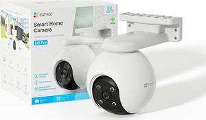 EZVIZ 360 Outdoor Auto-Zoom Tracking Security Camera, 3K, 12 Pre-Set dots Tracking,Waving-Hand Recognition, Color Night Vision, AI-Powered Person & Vehicle Detection, Two-Way Talk | H8 Pro 3K