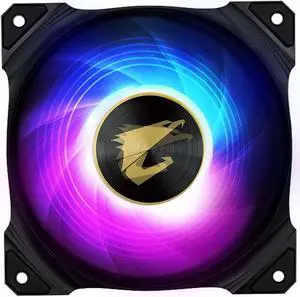 Gigabyte AORUS 120mm Sleeve Bearing ARGB Computer Case Fan, Black