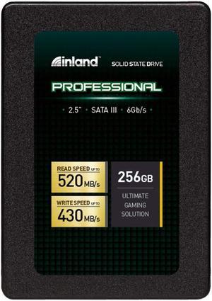 INLAND Professional 256GB SSD 3D TLC NAND SATA III 6Gb/s 2.5" 7mm Internal Solid State Drive (256GB)
