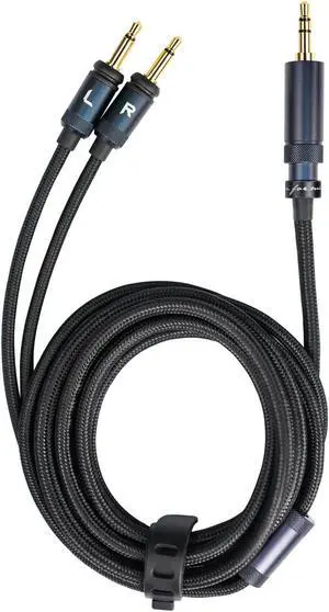 FiiO LL-RC 2024 Furukawa monocrystalline Copper Headphone Replacement Cable, Dual 3.5mm Connector to 3.5mm/4.4mm Stereo Headphone Cable FT3/JT1/FT5 (1.5M)