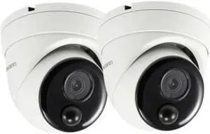 Swann 4K Dome IP Digital Still Image Video PoE Camera w Face Recognition & 1-Way Audio - 2 Pack Works with Certain Swann NVR's