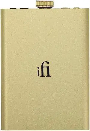 iFi Hip-dac2 Gold Edition - Portable Balanced DAC Headphone Amplifier for Android, iPhone with USB Input Only/Outputs: 3.5mm Unbalanced / 4.4mm Balanced  MQA Decoder