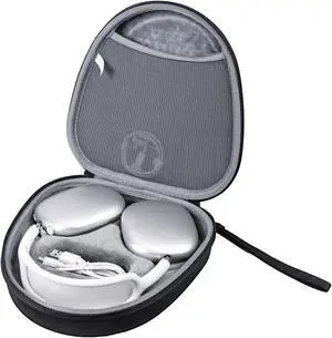 CENMASO for Airpods Max Case, Hard Headphone Case Storage Bag, Anti-Scratch and Anti-Dust Portable Travel Case Pouch Bag for Airpod Max-Fiber Black