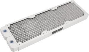 Dracaena 360mm - 28mm/1.1 inch Thick Computer Radiator, 14 Tubes Copper Water Cooling Cooler for CPU Heat Sink - Liquid Heat Exchanger Dual G1/4 Thread, White
