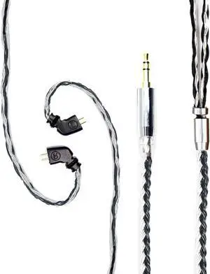 FEDAI TFZ Cable, 24 Cores Silver Plated Copper IEM Cable Earphones Replacement Cable with 3.5mm Plug for HD414 HD650 HD600 HD580 HD25 (TFZ 3.5mm)