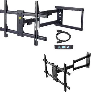 FORGING MOUNT Long Extension TV Mount Corner Wall Mount TV Bracket Full Motion with 30 inch Long Arm for Corner/Flat Installation fits 37 to 75" Flat/Curve TVs, VESA 600x400mm Holds up to 99lbs
