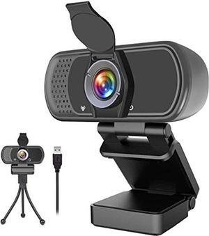 GoHZQ 1080p Webcam with Microphone,Wide Angle Web Camera with Privacy Cover,USB External Camera for Computer Monitor Laptop Desktop PC Mac,HD Webcam for Live Streaming