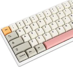GTSP 9009 XDA Retro PBT Keycaps Set for Gaming Keyboard Dye-Sub for Cherry Mx Gateron Kailh Switch GK61/GK68 60% Mechanical Keyboard (9009-XDA)