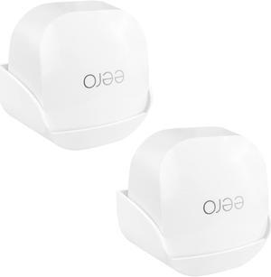 Screwless Wall Mount for Eero 6+ Tri-Band Mesh Wi-Fi Holder, No Tools Required, Easy to Install, No Drilling, Strong VHB Adhesive Mount (2)