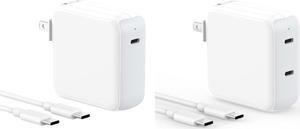 70W USB C Charger +67W Dual Port USB C Power Adapter for MacBook Air MacBook Pro