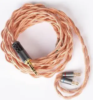TFZ Earphone Cable-KBEAR [Inspiration-C] 4 Core Singel Crystal Copper Cable, in-Ear Monitors Replacement Cable with 3.5mm Plug Suit for MY-LOVE-4 QUEEN-LTD Lark KS1 KS2 Robin (TFZ, 3.5Copper)