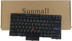 SUNMALL T410 Keyboard, New Laptop Keyboard with Pointer Compatible with Lenovo ThinkPad t410 t420 t510 t520 x220 t400 t420s US Layout Black