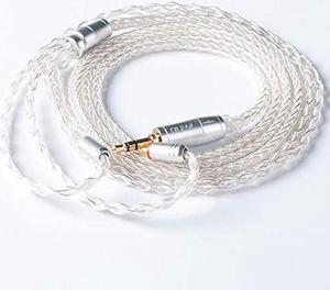 KBEAR 8 Core Silver Plated Upgrade Earphone Cable, Detachable Replacement Cable HiFi in Ear Monitor Cable for TIN T2 T3 P1 for Shure SE215 SE315 SE425 SE535 UE900 (MMCX 3.5mm)......