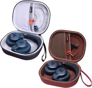 LTGEM Hard Case for JBL Headphone- Grey//Brown