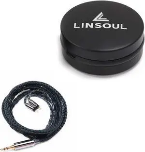 Linsoul Tripowin Zonie IEM Cable (2pin-0.78mm, 3.5mm, Moss) + Mini Portable Aluminum Earphone Case