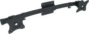 Mount Plus MP-XMA-12 Single to Dual Monitor Adapter | Dual VESA Bracket Adapter | Horizontal Assembly Mount for 2 Monitor Screens up to 27 inche (Double Monitor Adapter)