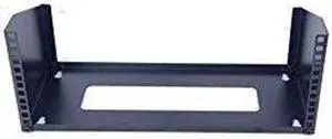 Raising Electronics 4U Wall Mount Open Frame 19 Inch Server Equipment Rack Threaded 15 Inch depth Black (4U)