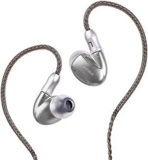SIVGA SM002 Professional High-Definition in-Ear 3 Drives Earbuds with 2 MMCX Cables + Silicone Ear Tips (S/M/L) + Double Silicone Ear Tips + Sponge Ear Tips (Sliver)