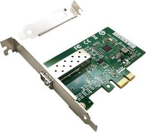 1.25Gb PCIe x1 Converged Ethernet Network Card, Single SFP Port LAN Card Gigabit NIC with Intel I210-AS Chipset Server Support Windows Server/Windows/Linux/Vmware ESXI...