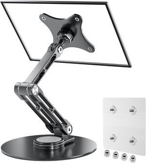 WEARSON 75mm VESA Mount Monitor Stand - Foldable Small Monitor Stand for 15.6" 16" 17" 17.3" 18" 18.5" inch Portable Monitor Stand Lay Flat Support VESA 75 * 75mm