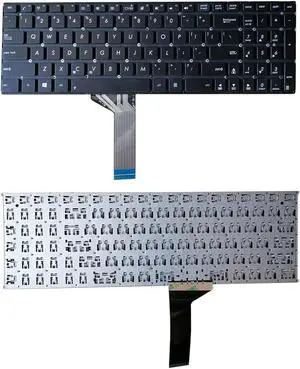 Yesvoo US Keyboard for Asus A555 A555LB A555LN D553SA F553MA F554LA F554LN F555LA F555LD F555LP K553M K555L K555LD K555LP K555ZE R556LA R556LD R556LN VM590L VM590LJ VM590ZA W509LD W509LP W519LD W519LN