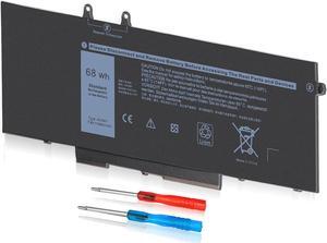 68Wh 4GVMP 7.6V Laptop Battery for Dell Latitude 5400 5500 Precision 3540 Inspiron 7590 7591 7791 2-in-1 P84F P84F001 P42E P42E001 P98G001 P98G P80F P80F001 C5GV2 H82T6 W8GMW RF7WM X77XY 4-Cell