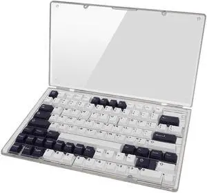Sumgsn 2 pcs Keycaps Storage Box 104 Keys Transparent Frosted Magnet Display Case for XDA Cherry DSA OEM Profile Mechanical Keyboard