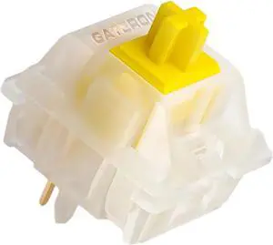 Gateron Milky Yellow Pro V2 Pre-lubed 5-Pin 50gf Linear Switches for All MX Mechanical Keyboard Game Keyboard(Milky Yellow Pro V2,108PCS)