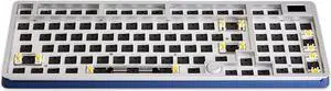DRAOZA Gasket Structure,RGB Modular DIY Mechanical Keyboard, Hot Swappable 3pin/5pin Switch Keyboard Kit(Blue)