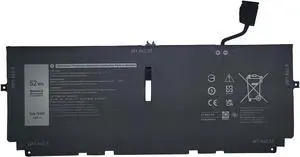 YXKC 722KK Replacement Laptop Battery Compatible with Dell XPS 13 9300 (2020), XPS 13 9310 (2020), XPS 13 9380 (2020) P117G P117G002 P117G001 Series 0WN0N0 WN0N0 02XXFW 2XXFW FP86V 7.6V 52Wh
