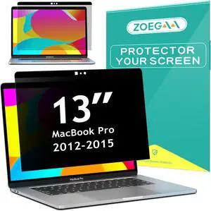 ZOEGAA Privacy Screen MacBook Pro 13 Inch (2012-2015), Magnetic Removable Anti Blue Light Filter Laptop Privacy Screen Protector with Camera Cover for MacBook 13'' Model (A1278, A1425, A1502)