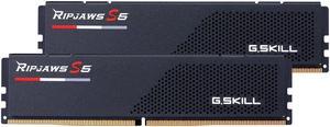 G.SKILL Ripjaws S5 Series (Intel XMP 3.0) DDR5 RAM 48GB (2x24GB) 6400MT/s CL32-39-39-102 1.35V Desktop Computer Memory UDIMM - Matte Black (F5-6400J3239F24GX2-RS5K)
