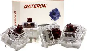 Gateron 105Pcs Pre lubed G pro V3.0 MX Mechanical Gaming Keyboard Split Tactile 55gf Switches,POM Stem Linear RGB SMD Switches 3 pin (Brown)