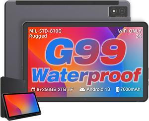 AGM PAD P1 10.36 inch Rugged Tablet, Android 13 Tablet, Waterproof/Drop-Proof/Dustproof, MTK G99 Chipset, 2K Display FHD+ IPS, Dual Box Stereo Speakers, 7000mAh, 8+256GB[Expandable to 2TB], GPS, WiFi
