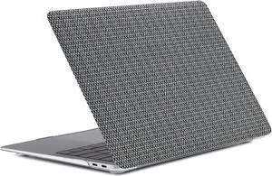 BaayCerrie Black Woven Fabric Design for MacBook Pro 13 inch Case A2338 A2289 A2251 A2159 A1989 A1708 A1706 (2023-2016)