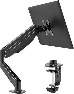 Bracwiser Monitor Mount 17-32 Inch Adjustable Gas Spring Desk Mount Stand Hold up to 22lbs with Clamp/Grommet Mounting Base (MD82)