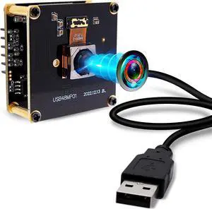 IFWATER 48MP USB Camera Module, Ultra HD 8000x6000 Webcam, 70 Wide Angle, Auto Focus, Plug & Play for Laptop, Raspberry Pi, Jetson Nano
