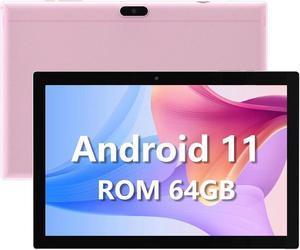 10 Inch Tablet, 64GB Storage Tablets, Android 11 Tableta, 512GB Expand 8MP Camera, Quad-Core Processor 2GB RAM WiFi Tablet, 6000mAh Battery, 10.1'' 1280*8000 IPS HD Touch Screen, GMS Google Tableta PC