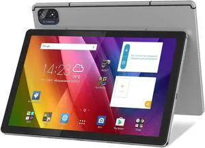 kinstone Android 12 Tablets-10.1Inch Gaming Tablet with 4G LTE/5G WIFI-8GB RAM+128GB ROM-Dual Camera 5+13MP-Upgrade 2.0GHz Octa-Core Processor-1920 x 1200 FHD IPS-8000mAh Battery Capacity(Sliver)