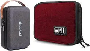 Luxtude Large Electronics Organizer, Hard Carrying Case for Electronics, Charger Storage, Cord Storage
