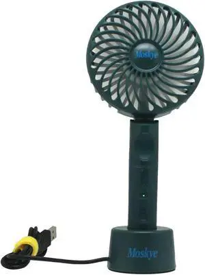 Moskye Powerful Portable Handheld Fan Long-lasting Small Personal Fan, Rechargeable, and Wireless Mini fan  Perfect for Desk, Makeup and Travel, 5 Speed Settings USB Fan Large Area Air Supply