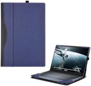 Laptop Cover for Dell inspiron 16 inch 7640 7635 5620 5625 5630 5635 7610 7620 Vostro 7630 2-in-1 All Inclusive Drop Case 16" PU Leather Protective Laptop Bag Detachable Shell (Blue)