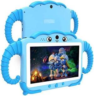 Kids Tablet 7 inch Tablet for Kids Toddlers Tablet with Case WiFi Dual Camera, Kids Android Learning Tablet Kids Software Installed 32GB 64GB Expanded Childrens Tablet Parent Controls for Boys Girls