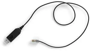 EPOS | SENNHEISER Adapter Cable USB to RJ 9 USB-RJ9 01 - RJ-9/USB Phone Cable for Phone, Headset, Microphone - First End: 1 x Type A Male USB - Second End: 1 x RJ-9 Male Phone