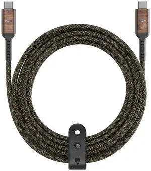House of Marley Rewind USB-C to USB-C Cable: Braided Charging Cable, USB-IF and MFI-Certified, 10ft Long, Made with Sustainable Materials