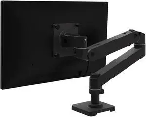 Ergotron  Upgraded LX Pro Premium Monitor Arm, Single Monitor Desk Mount  fits Flat Curved Ultrawide Computer Monitors up to 34 Inches, 4 to 22 lbs, VESA 75x75mm or 100x100mm  Matte Black
