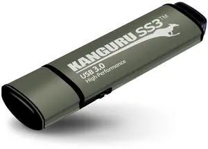 Kanguru SS3  64GB USB Flash Drive - Physical Write Protect Switch  SuperSpeed USB 3.0 - Portable